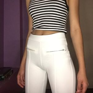 White leggings
